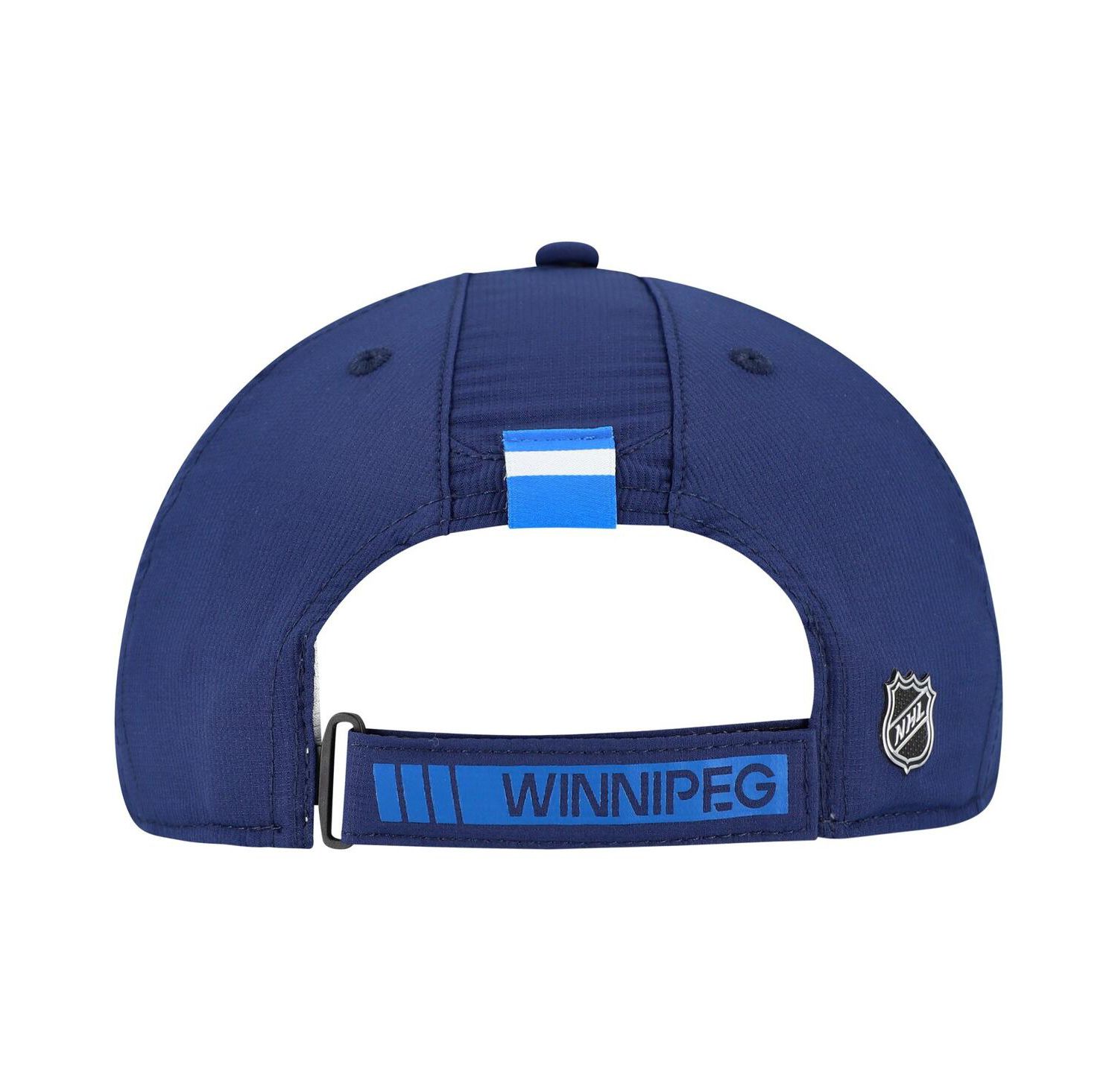 Men's Navy Winnipeg Jets Authentic Pro Rink Adjustable Hat