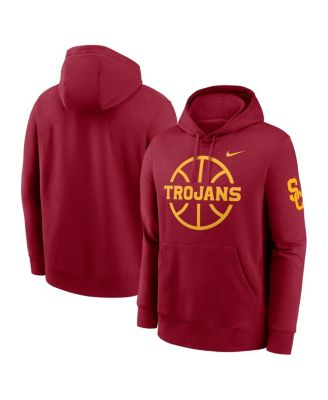 Nike - Men's Cardinal USC Trojans Basketball Icon Club Fleece Pullover Hoodie