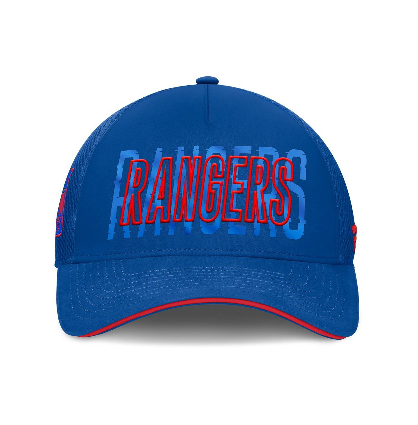 Мужская кепка Fanatics Blue New York Rangers Fundamental Flex Hat — фото 2