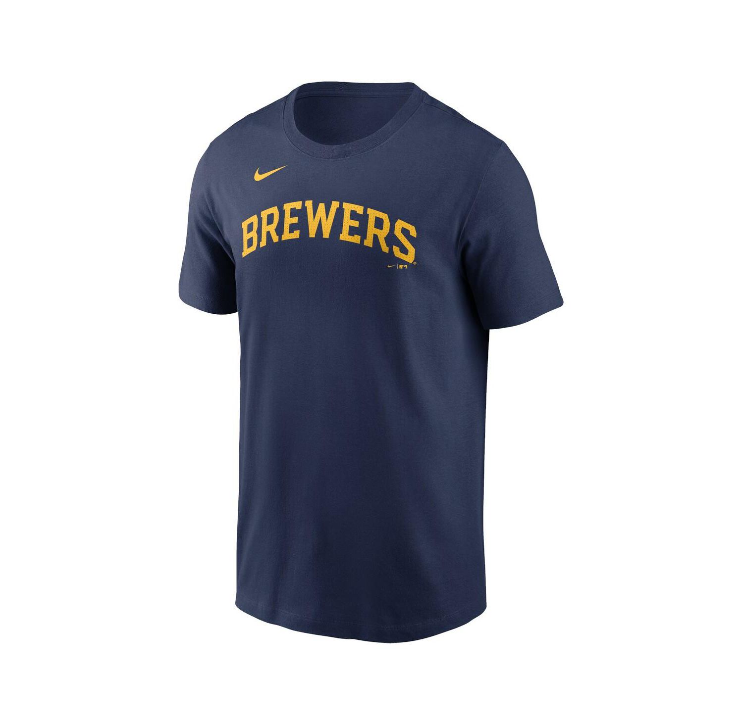 Men's Rhys Hoskins Navy Milwaukee Brewers Fuse Name & Number T-Shirt