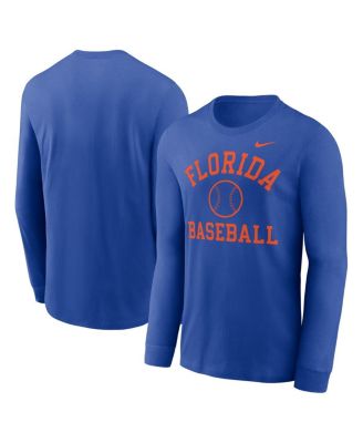 Nike - Men's Royal Florida Gators Essential Baseball Arch Long Sleeve T-Shirt