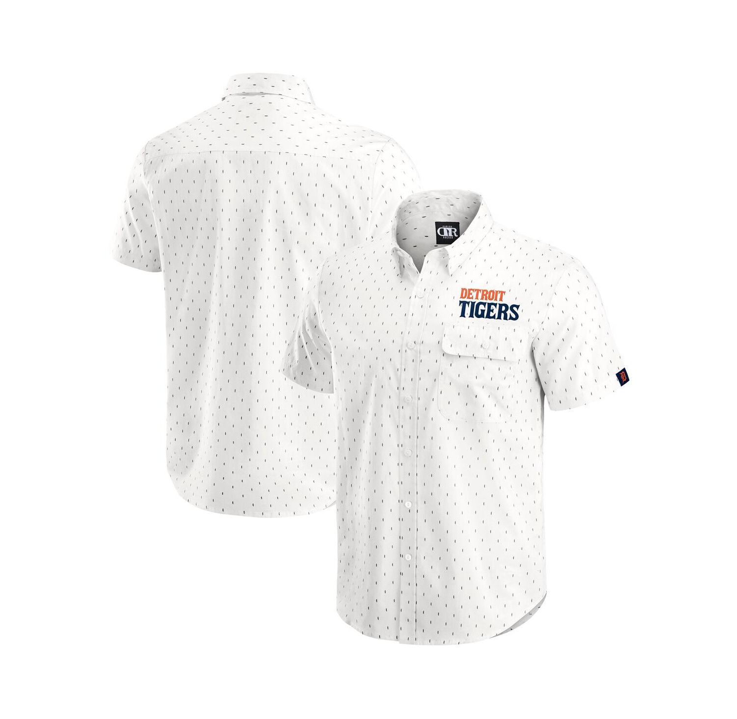 Darius Rucker Collection by Men's Cream Detroit Tigers Printed Button-Down Shirt