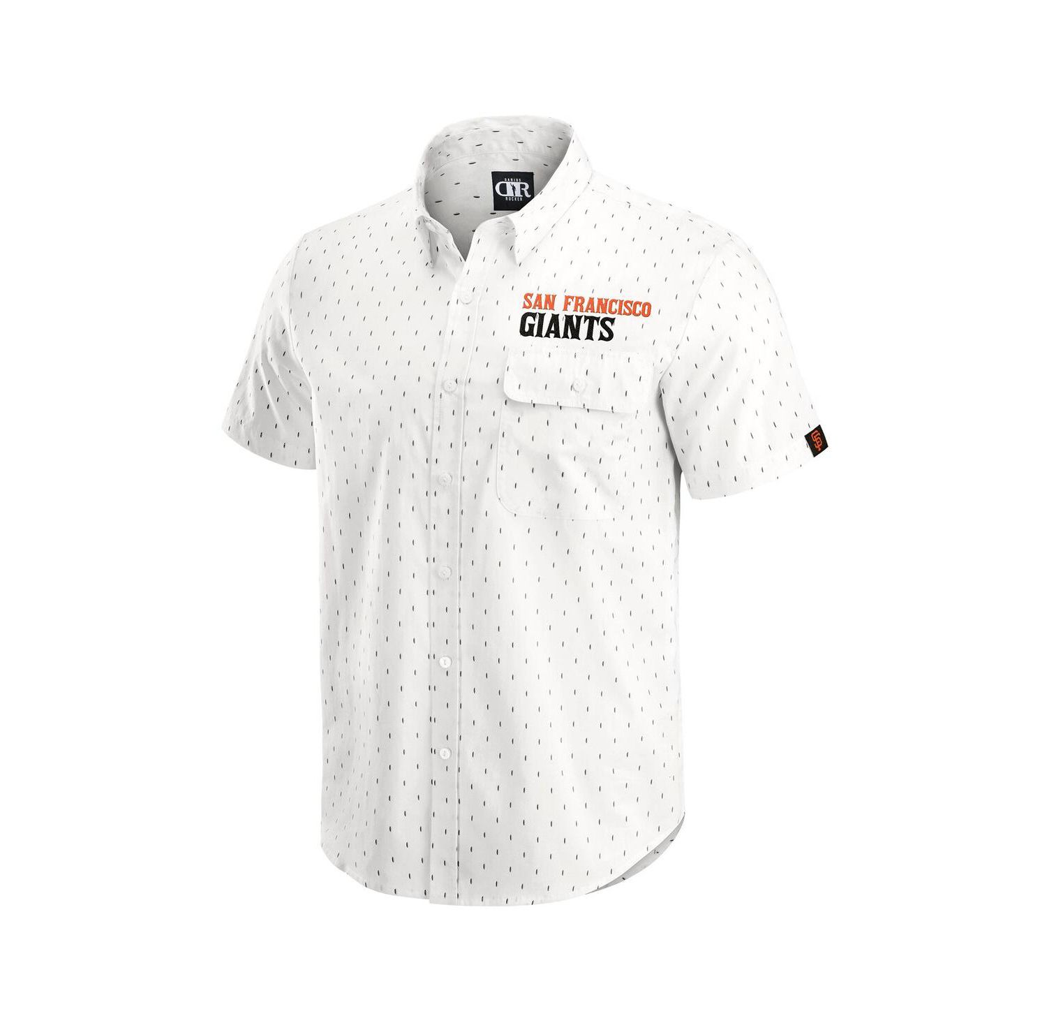 Darius Rucker Collection by Men's Cream San Francisco Giants Printed Button-Down Shirt
