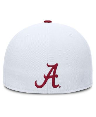 Men's White Alabama Crimson Tide True Primetime Performance Fitted Hat
