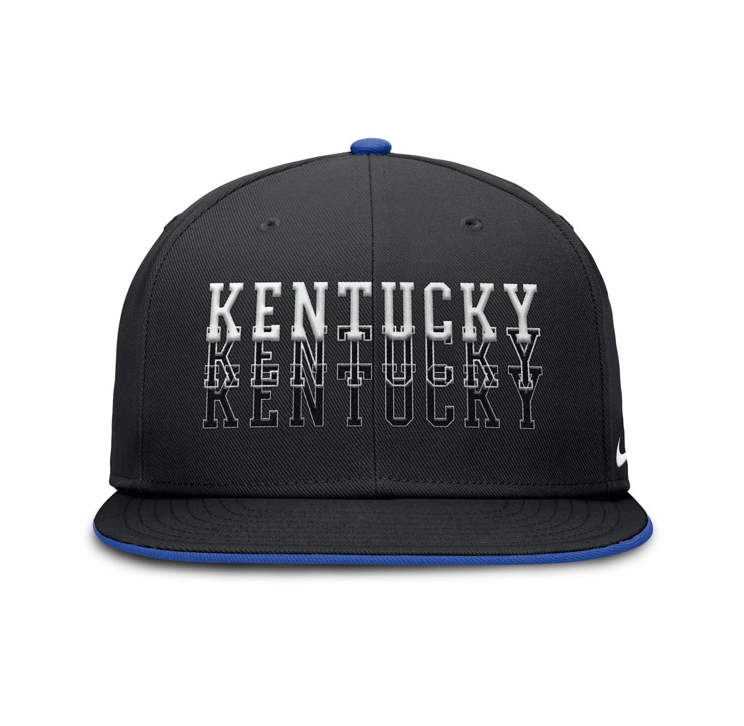 Men's Black Kentucky Wildcats True Primetime Performance Fitted Hat