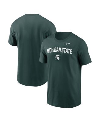 Nike - Men's Green Michigan State Spartans Primetime Arch Stack T-Shirt