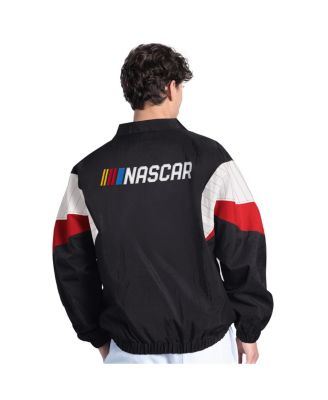 Men's Black/Red NASCAR Yard Line Full-Zip Jacket