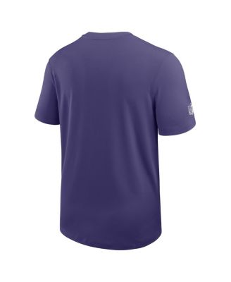 Men's Purple Baltimore Ravens Sideline UV Performance Coach T-Shirt