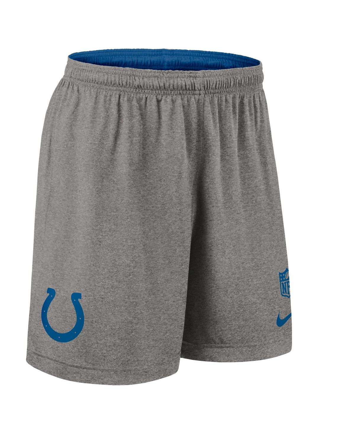 Nike Royal Indianapolis Colts Sideline Reversible Performance Shorts In Blue