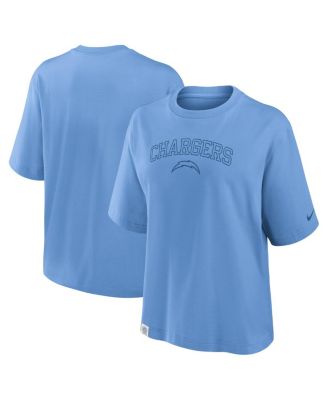 Nike - Women's Powder Blue Los Angeles Chargers Glory Arch Boxy T-Shirt