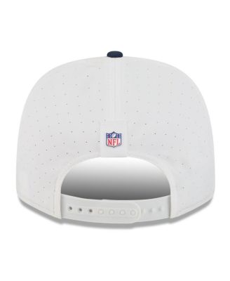 Men's White/Navy Tennessee Titans 2025 NFL Training Camp 9SEVENTY Adjustable Hat