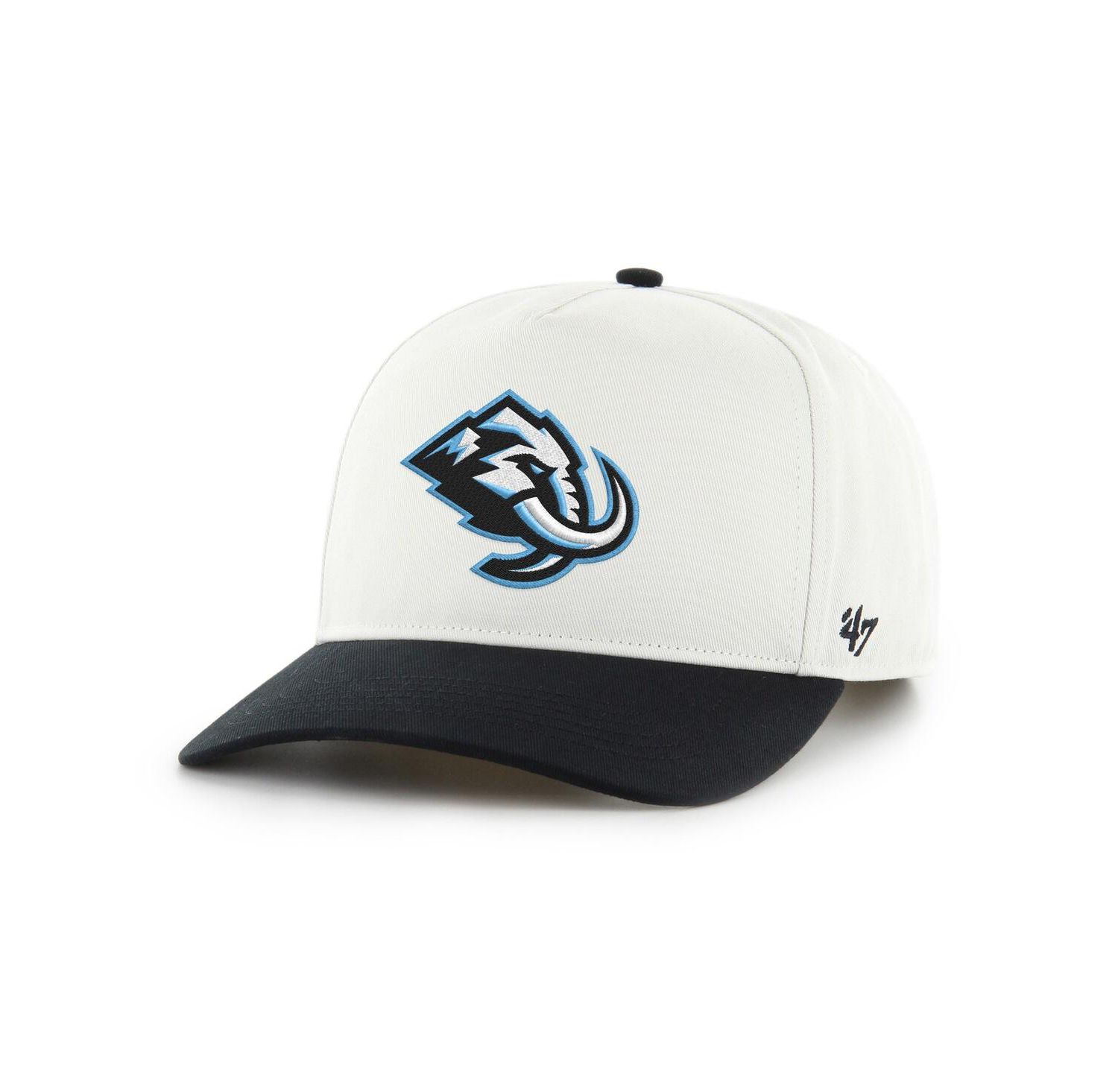 Men's White/Black Utah Mammoth Two-Tone Hitch Adjustable Hat
