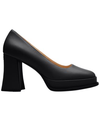 Women's Sculpted Block Heel Pumps
