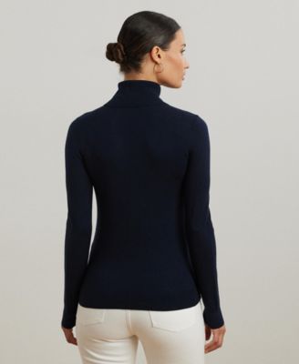 Women's Silk-Blend Turtleneck Sweater