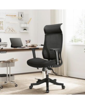 Mesh Office Chair Ergonomic Recliner Chair with 3D Adjustable Armrests & Lumbar Support