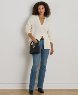 Women's Wool-Blend V-Neck Cardigan