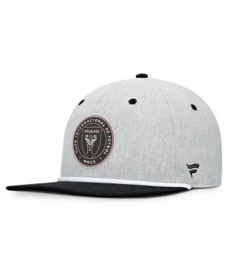 Fanatics - Men's Heather Gray Inter Miami CF Chip Golfer Snapback Hat