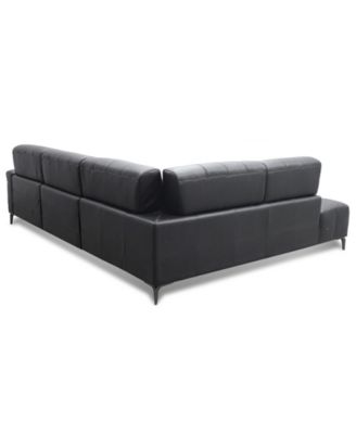Wyndill 2-Pc. Leather Sectional with 1 Power Recliner, Exclusively at Macy's