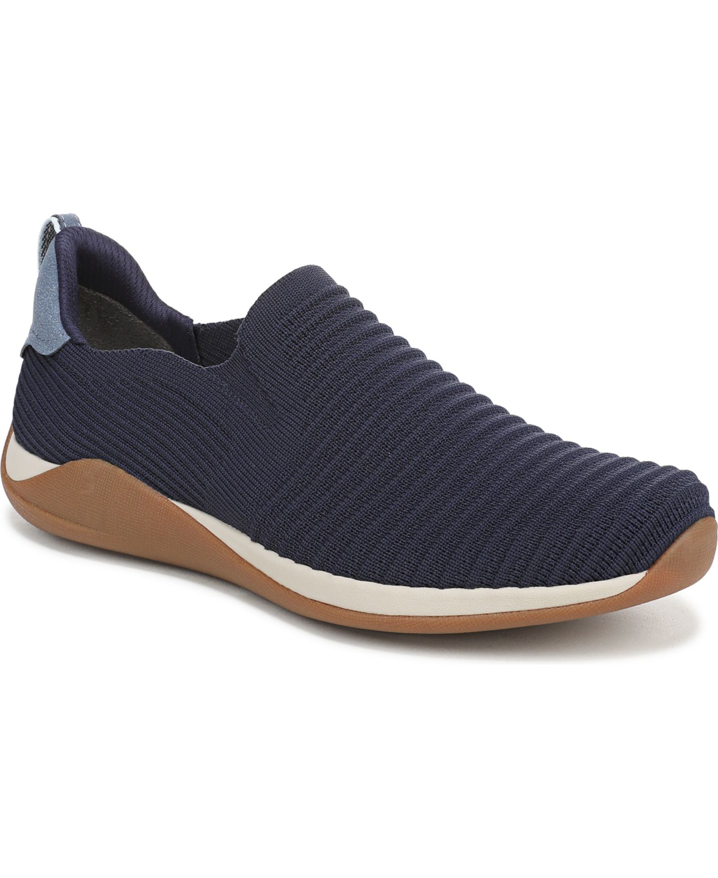 Женские кроссовки Ryka Era Knit Washable Slip On, цвет: Синий вязаный — фото 1
