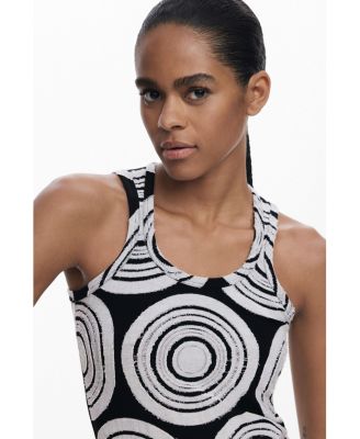 Women's Sleeveless spiral T-shirt