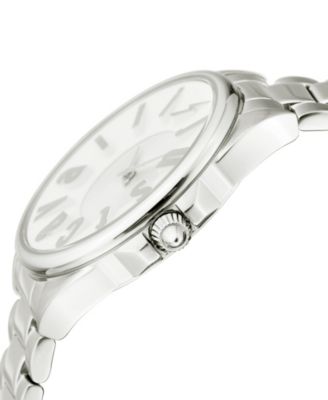 Women's Silver Stainless Steel Bracelet Watch, 34mm