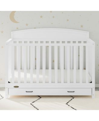 Benton 5-in-1 Convertible Crib with Drawer (White)
