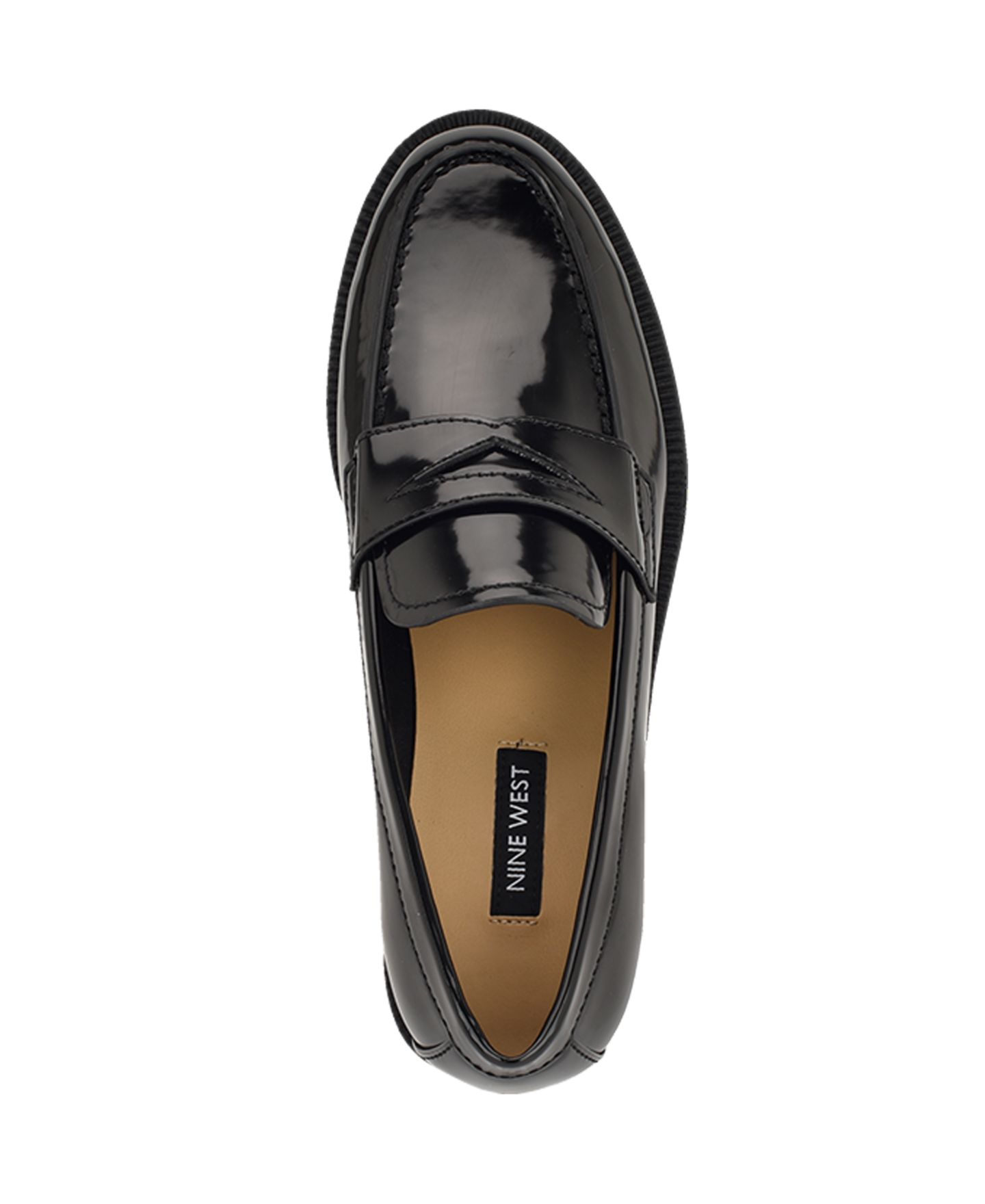 Женские туфли Nine West Berg Slip-On Penny, цвет: Чёрный лаковый — фото 4