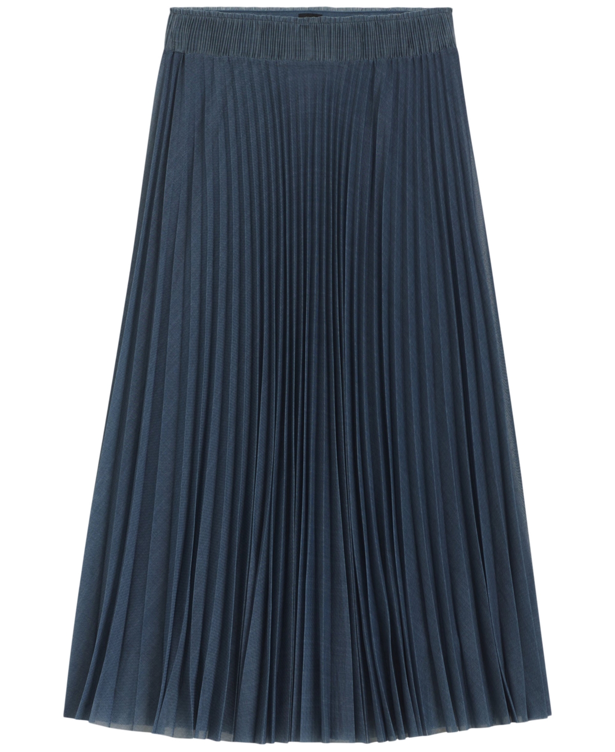 Hugo Boss Boss By  Women's Plisse Pleated Lined Tulle Skirt In Blue