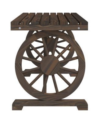 Garden Table Burnt wood Solid fir wood Medium Durable