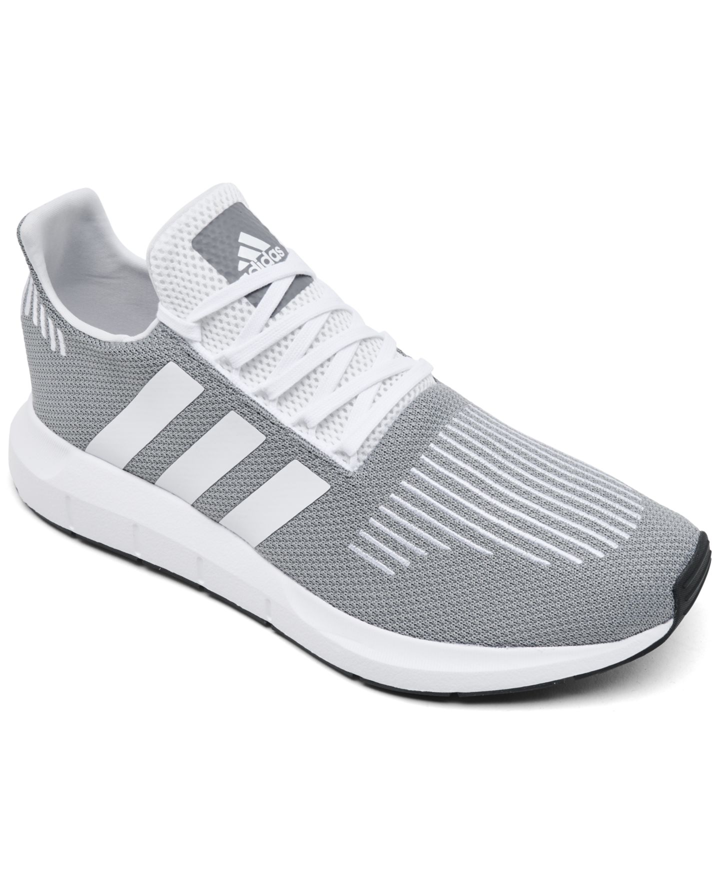 Мужские повседневные кроссовки adidas Swift Run 1.0, цвет: Серый / Белый — фото 1