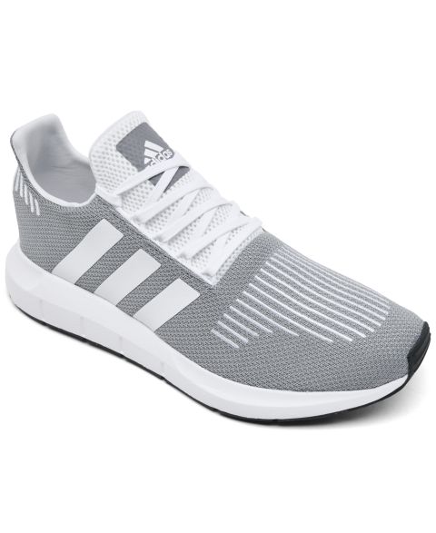 Мужские повседневные кроссовки adidas Swift Run 1.0, цвет: Серый / Белый