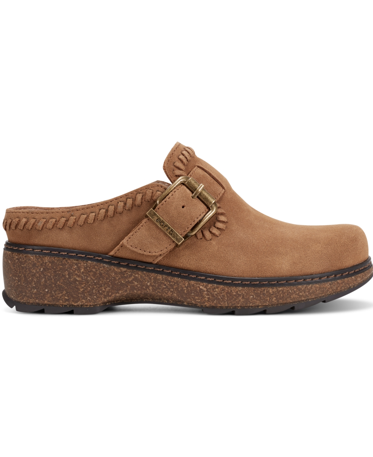 Earth Women's Kay Stitched Round Toe Clogs In Brown