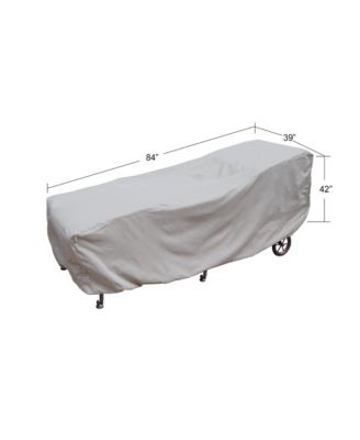 39"W x 84"D x 42"H Chaise Lounge Protective Cover with Elastic