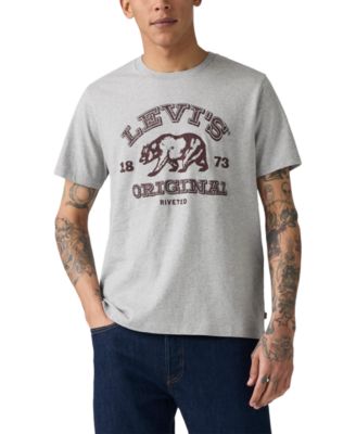 Levi's - Men's Classic Fit Short Sleeve Grizzly Bear Graphic Crewneck T-Shirt