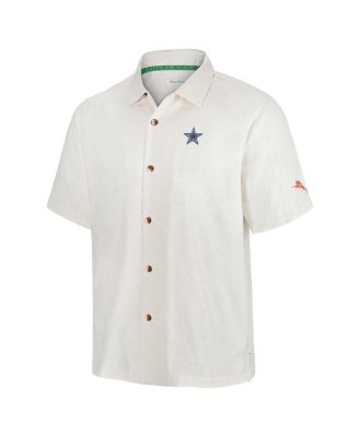 Men's White Dallas Cowboys Coconut Matchup Camp Button-Up Shirt