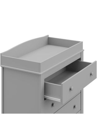 Noah 3 Drawer Chest with Changing Topper (Pebble Gray)
