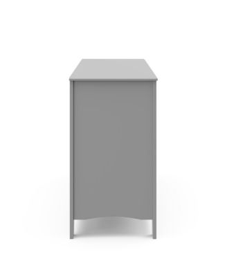 Noah 6 Drawer Double Dresser (Pebble Gray)