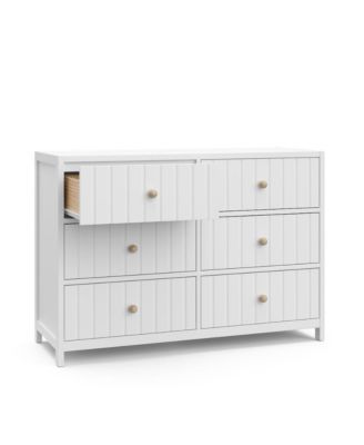 Teddi 6 Drawer Double Dresser (White)
