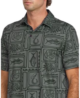 Quiksilver Men's Regular Fit Fish Block Polo Shirt