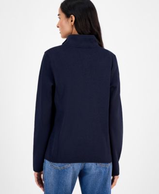 Women's Zip-Front Fleece Sweater jacket 