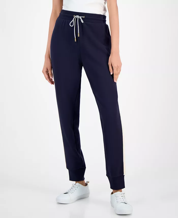 Nautica Women's Side-Striped Jogger Pants
