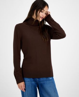 Women's Cotton Turtleneck Sweater