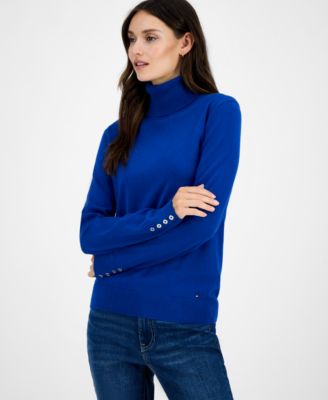 Women's Cotton Turtleneck Sweater