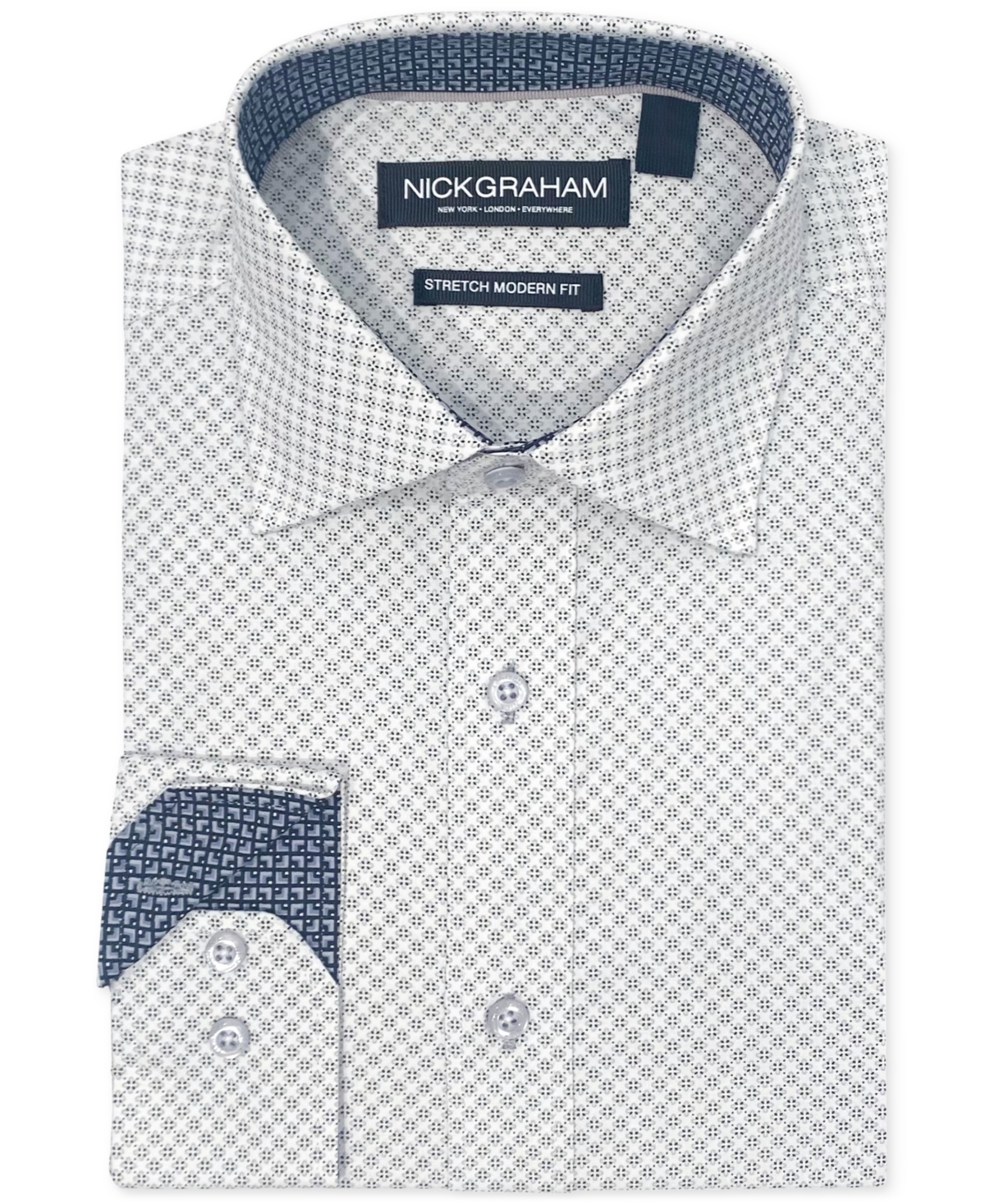 Men's Four-Leaf Clover Dress Shirt - Grey