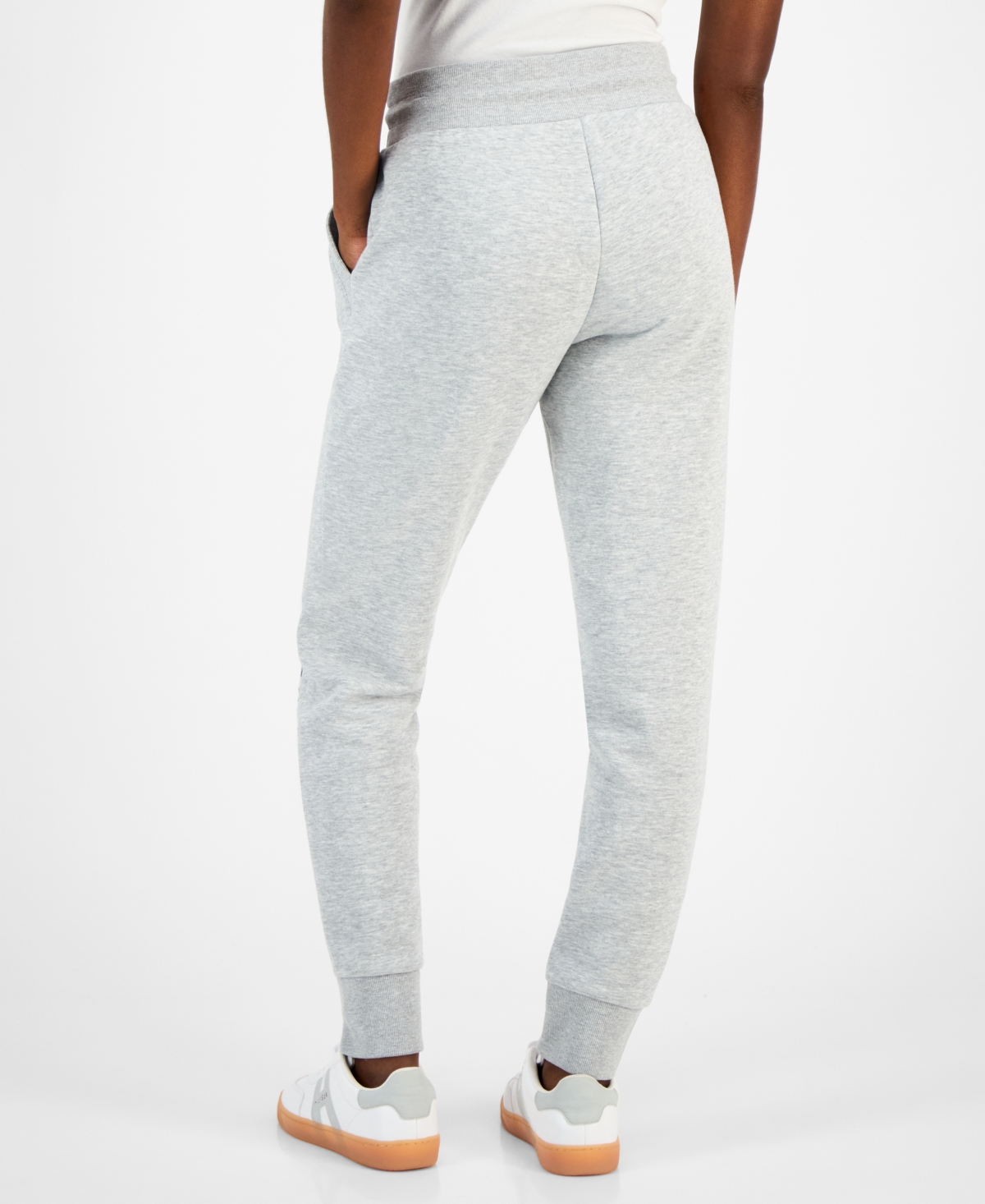 Tommy Hilfiger Women's Solid Logo Joggers In Gray