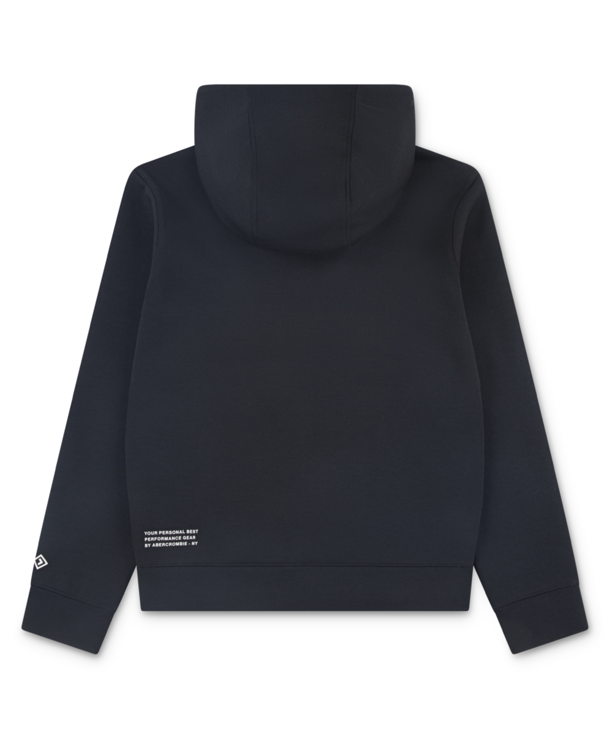 Abercrombie Boys Ypb Neoknit Technical Pullover Hoodie In Black
