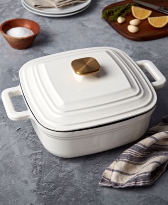 Smith & Clark Enameled Cast Iron 4-Qt. Square Dutch Oven