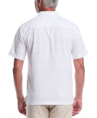 Men's Tropical Placement Print Short Sleeve Button-Front Shirt