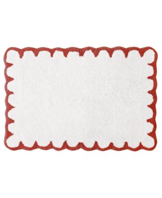 Scallop Cotton Bath Rug, 30" x 20"