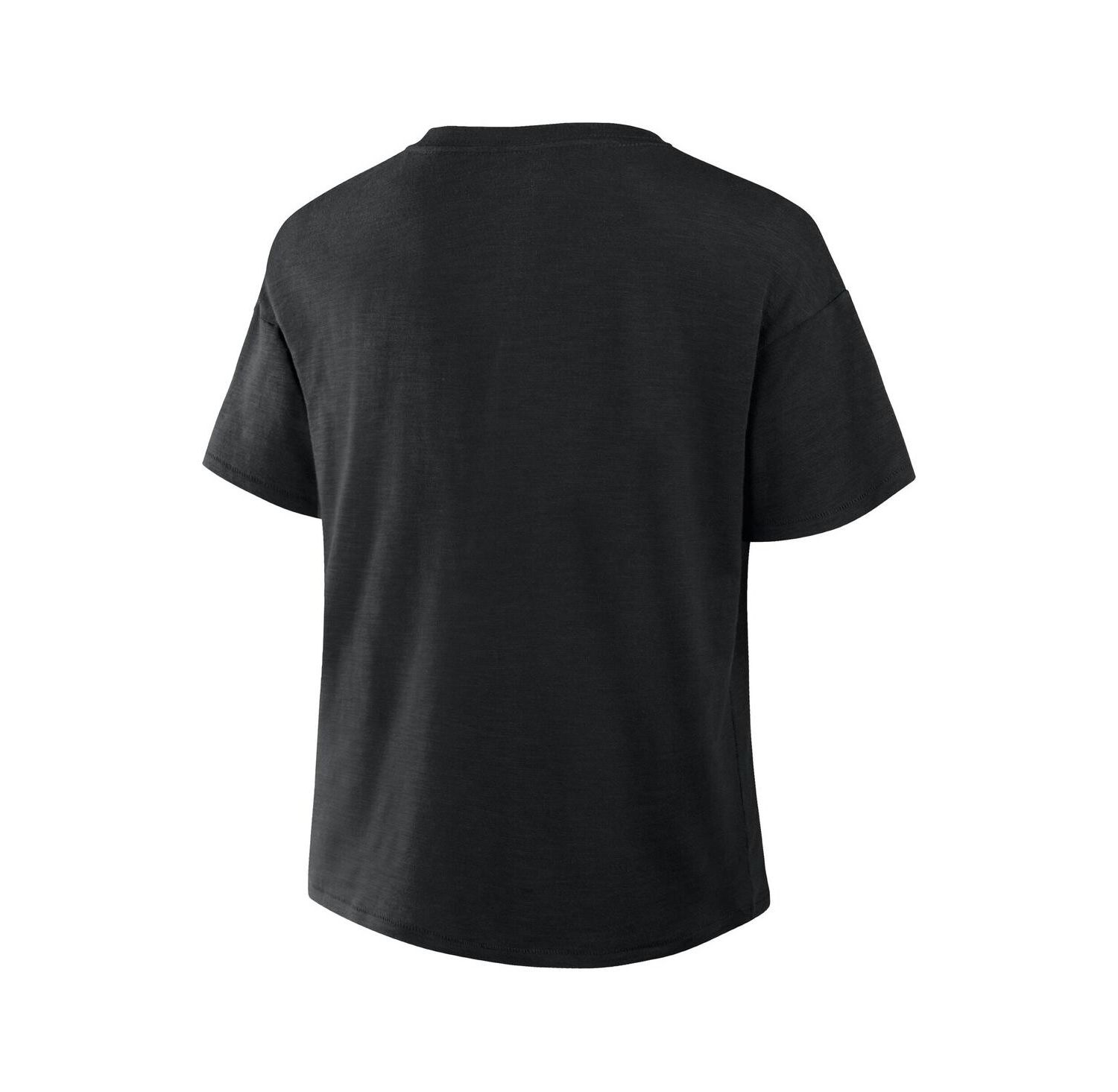 Women's Black Utah Mammoth Combo Stadium Slub Boxy T-Shirt